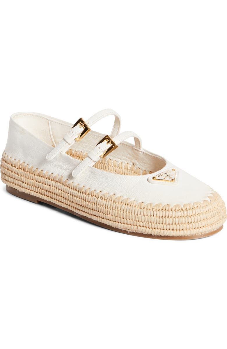 Prada Espadrille Mary Jane, Main, color, Avorio