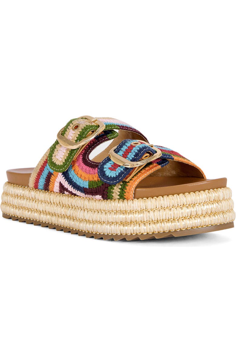AZALEA WANG Nikkei Platform Slide Sandal, Main, color,