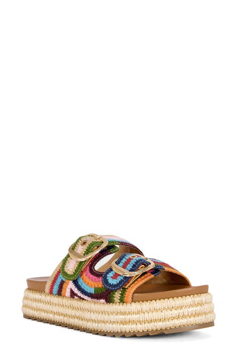 Nikkei Platform Slide Sandal (Women)