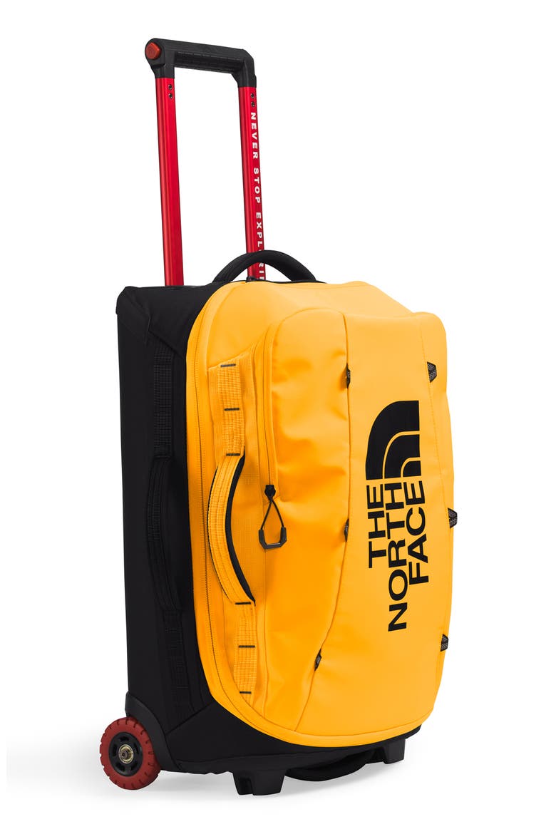 22 Inch Base Camp Rolling Thunder Carry On Suitcase, Alternate, color, SUMMIT GOLD/ TNF BLACK-NPF