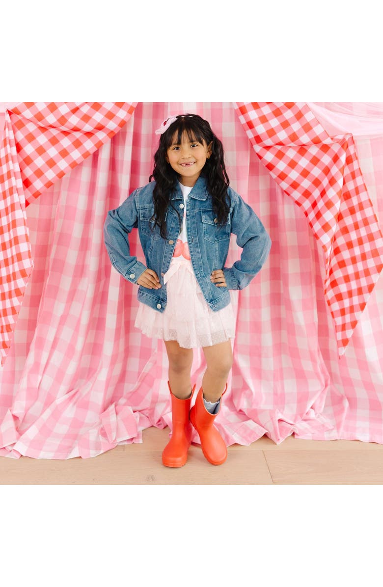 Sweet Wink Cherry Tulle Bow Headband, Alternate, color, Pink