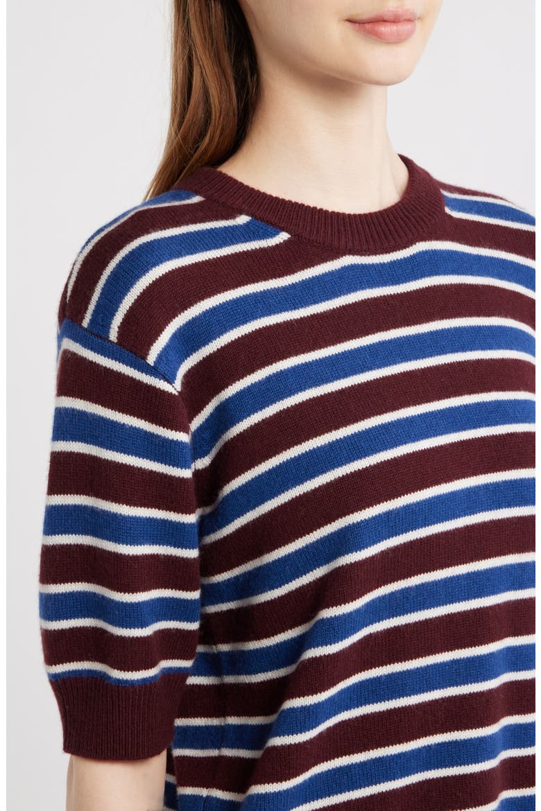 The Easy Wool Blend Crewneck Sweater, Alternate, color, BURGUNDY MULTI