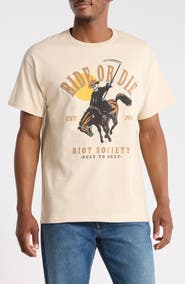 RIOT SOCIETY Ride or Die Reaper Graphic T-Shirt