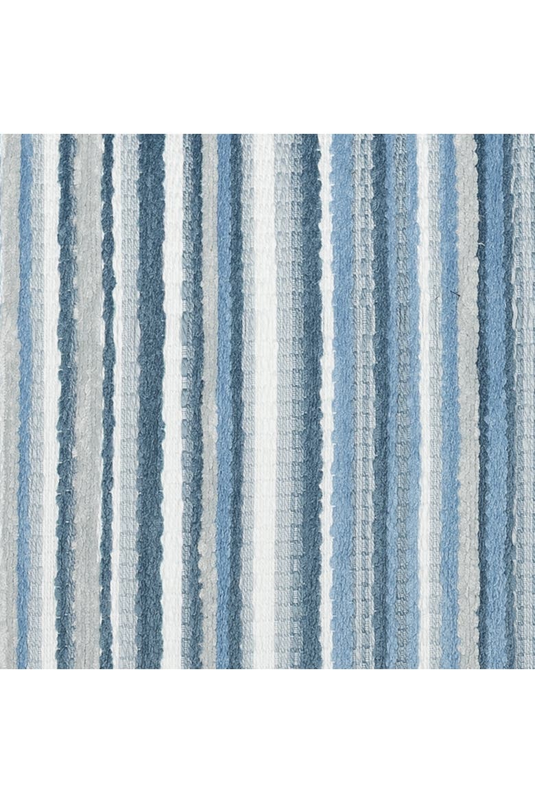 Plush Velvet Stripe Indoor & Outdoor Woven Accent Pillow, Alternate, color, Cloud