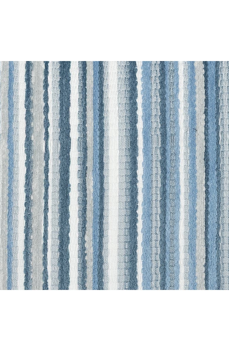 Elaine Smith Plush Velvet Stripe Indoor & Outdoor Woven Accent Pillow, Alternate, color, Cloud