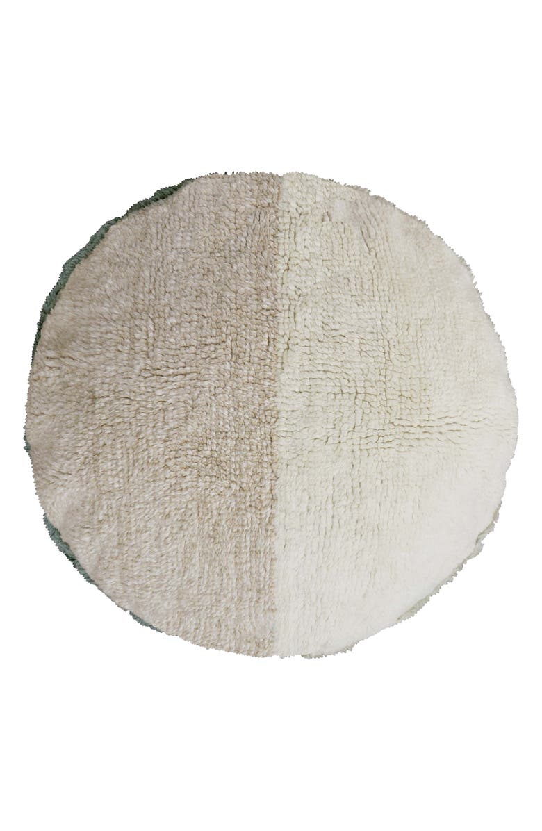 Lorena Canals Sun Ray Washable Wool Pouf, Alternate, color, Brown Tones