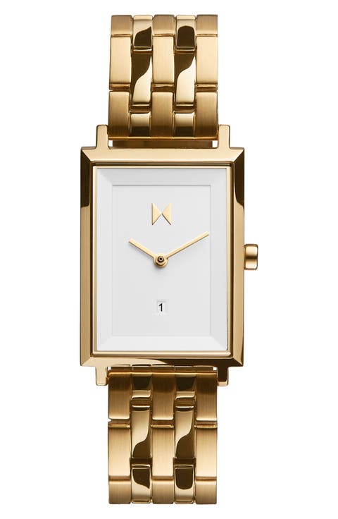 Signature Square Bracelet Watch, 24mm