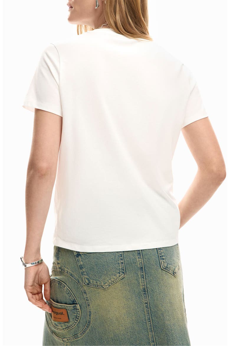 Abstract Cotton Graphic T-Shirt, Alternate, color, WHITE