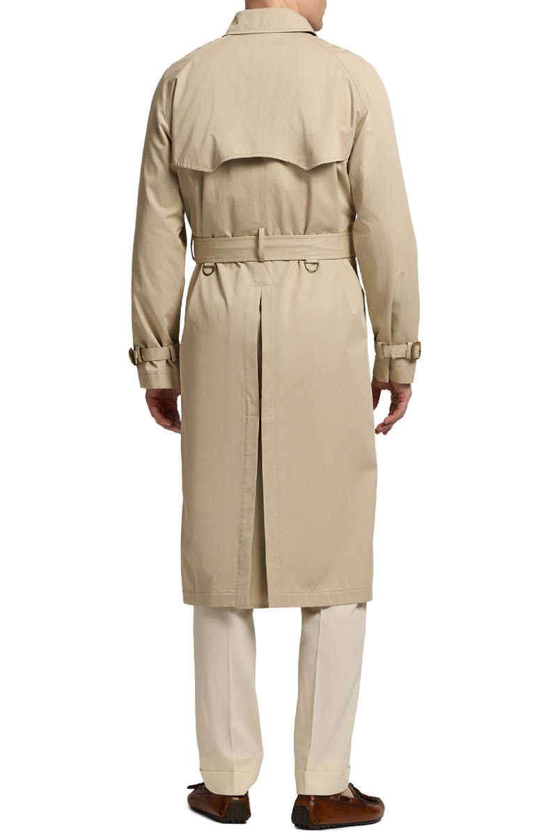 Ralph Lauren Purple Label Cotton Twill Trench Coat, Alternate, color, Khaki Stone