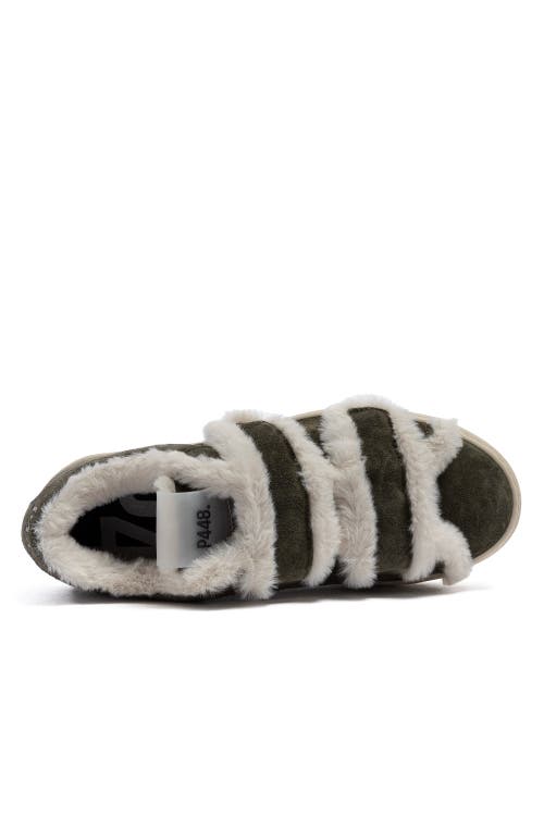 P448 Thea Venice Platform Sneaker In Green