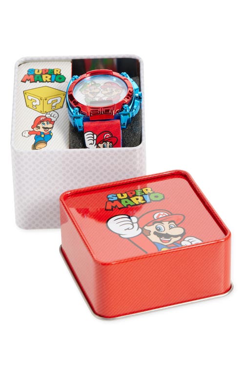 Accutime Kids' Mario & Luigi Digital Watch In Metallic
