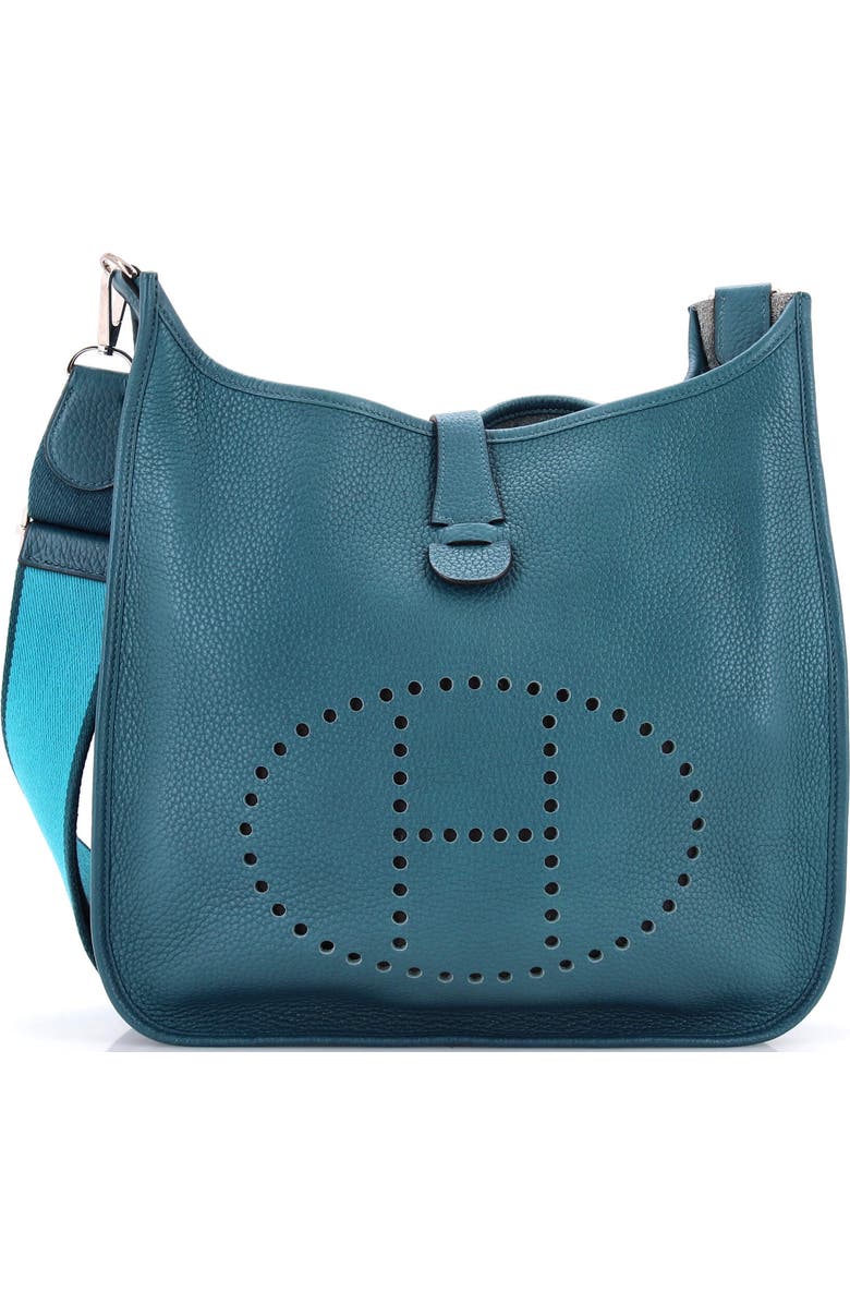 Pre-Owned Hermes Evelyne Bag Gen III Clemence GM, Main, color, Colvert