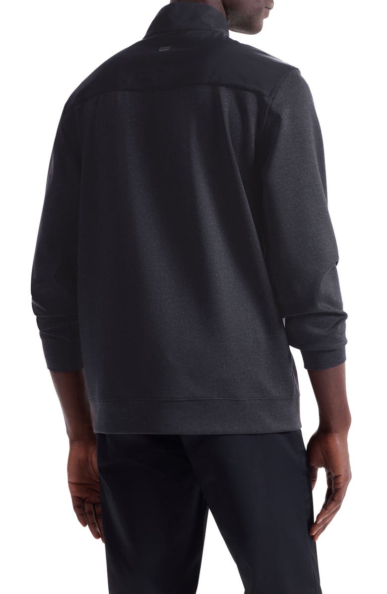 Bugatchi Quarter Zip Pullover, Alternate, color, Anthracite