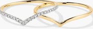 MEJURI Wishbone Stacker Ring Set