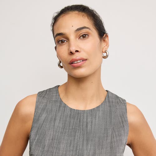 M.m.lafleur Carolina Shift Dress In Black/white