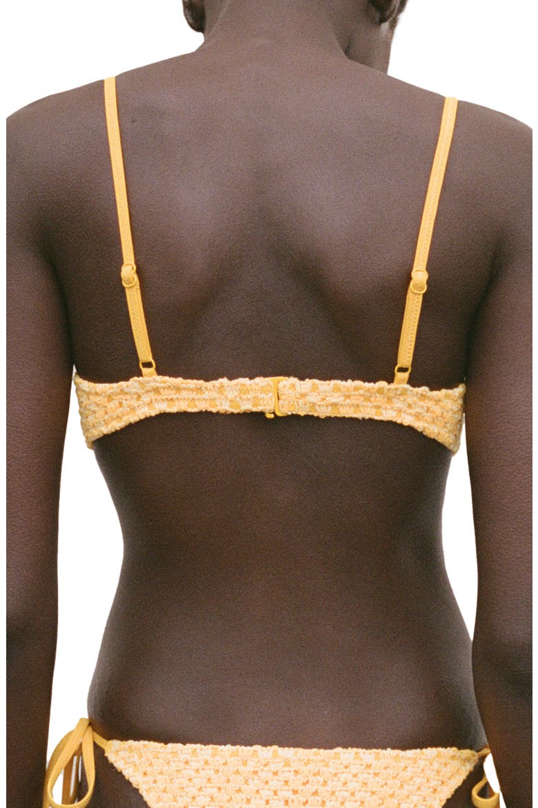 Crochet Bikini Top, Alternate, color, PASTEL YELLOW
