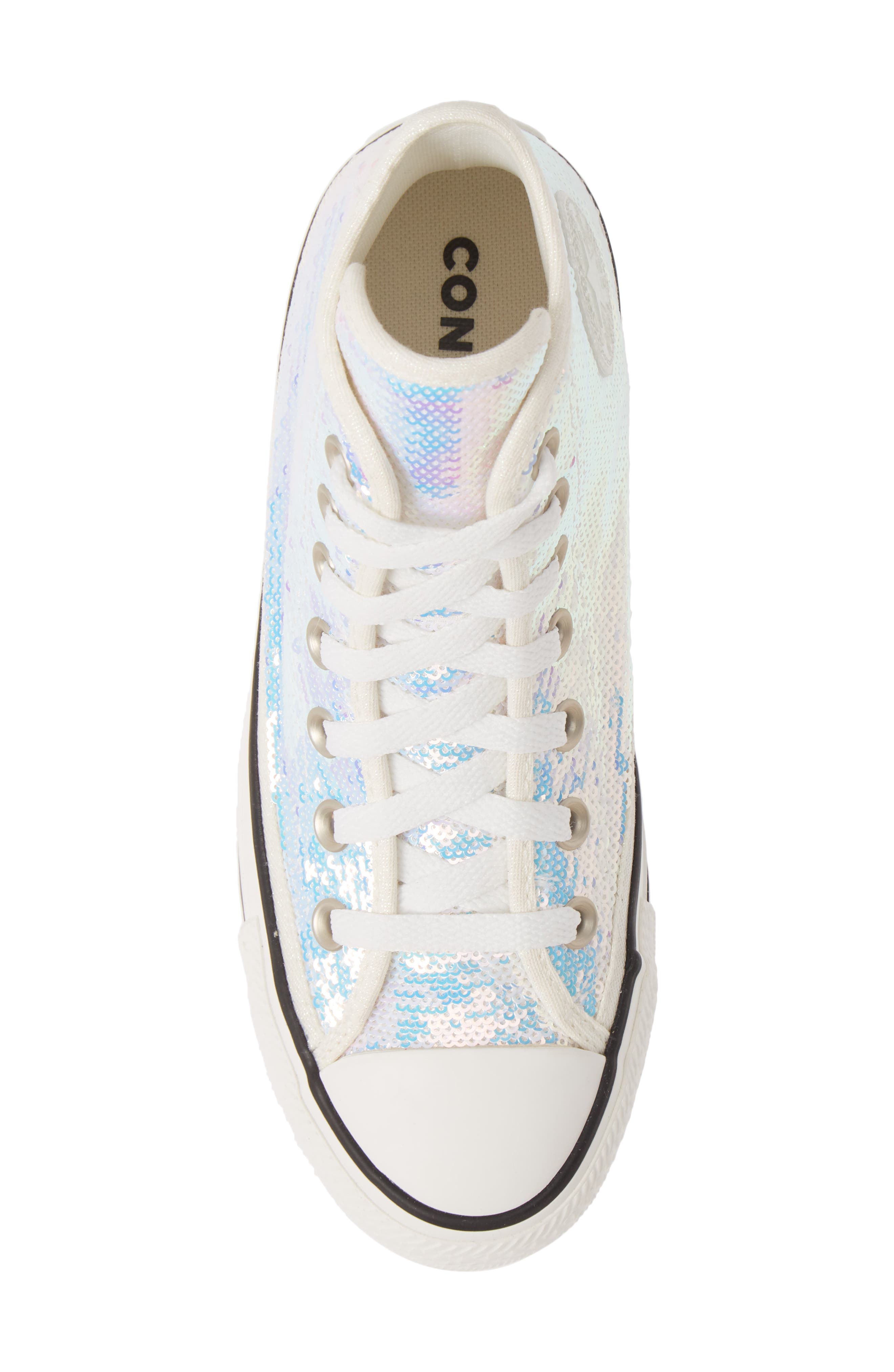 Converse Chuck Taylor<sup>®</sup> All Star<sup>®</sup> Sequin High Top Sneaker, Alternate, color, 