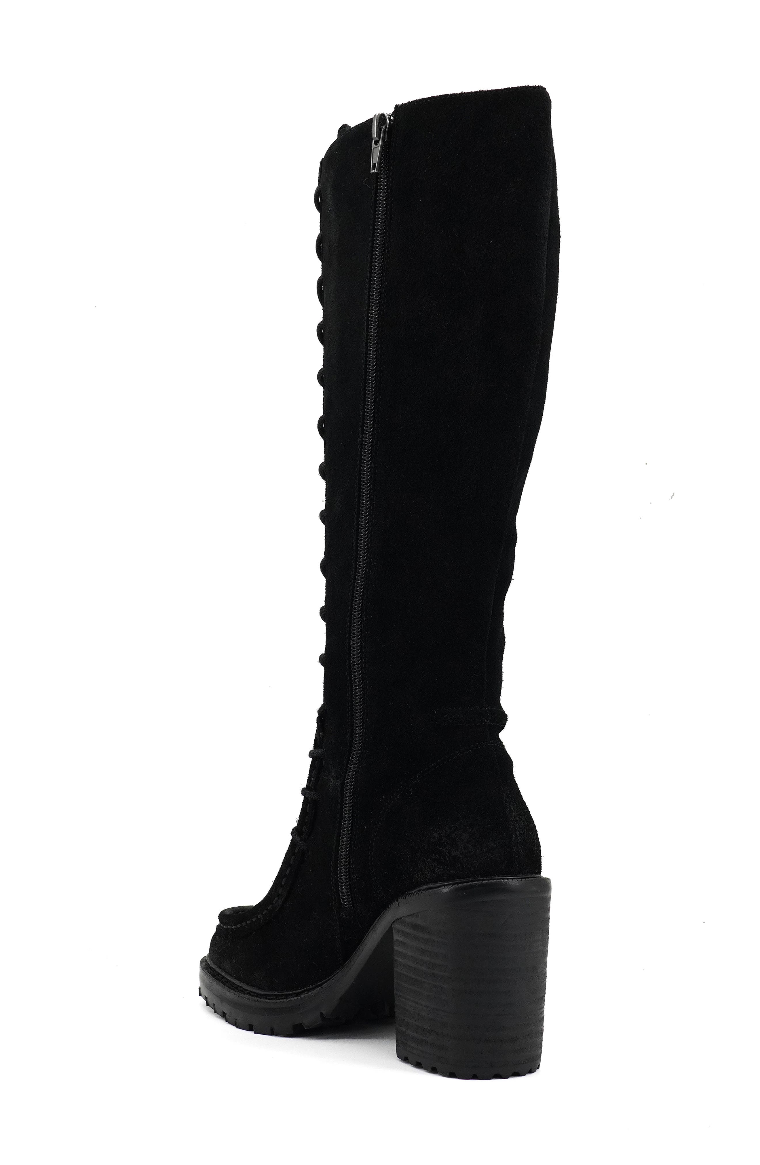 Artisan Crafted By Zigi Adeline Knee High Boot, Alternate, color, Black Suede