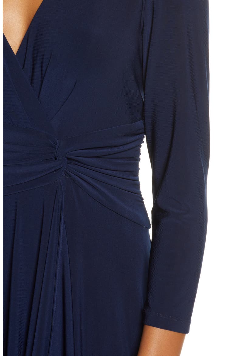 Faux Wrap Dress, Alternate, color, NAVY