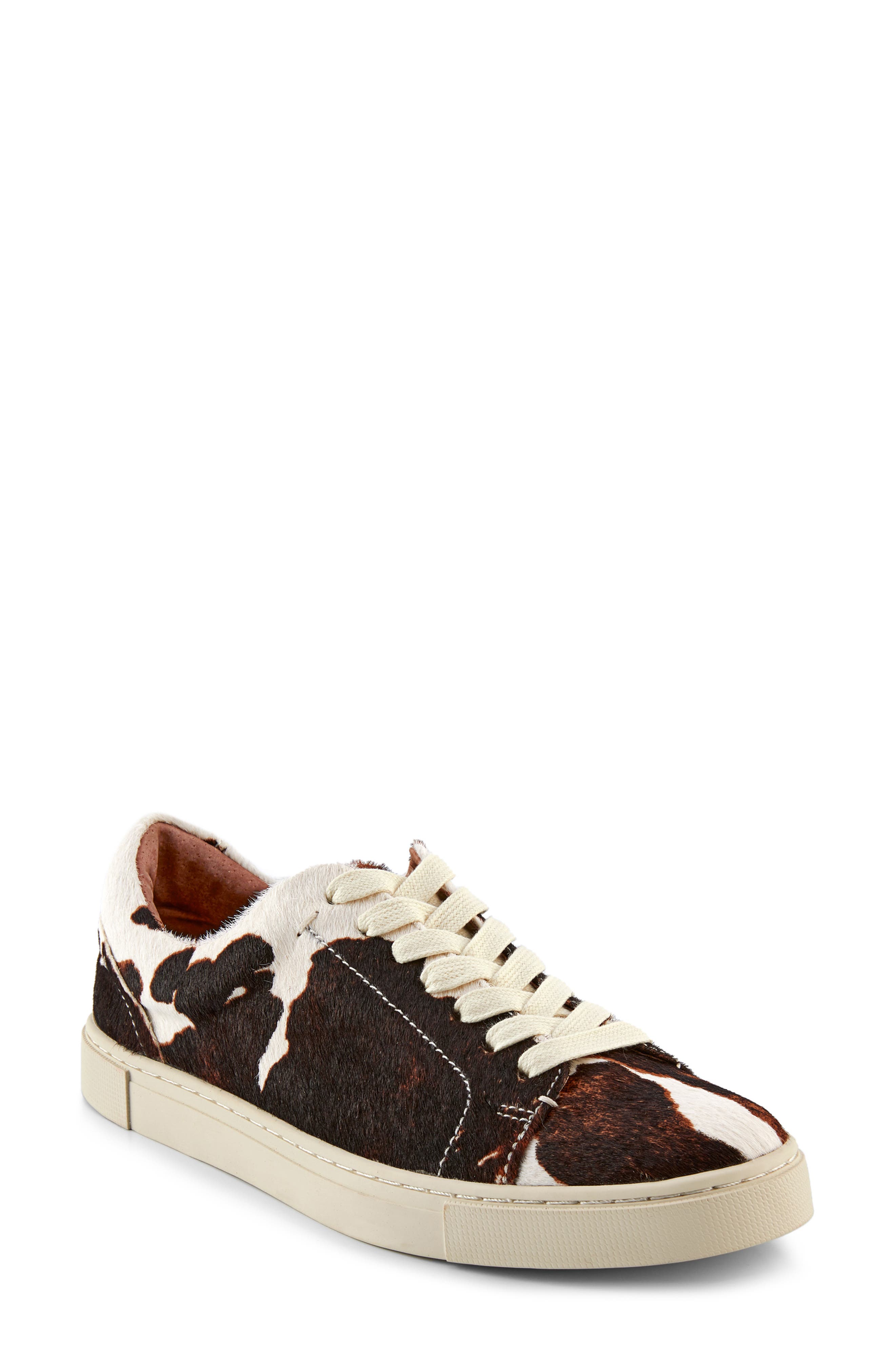 Frye Ivy Genuine Calf Hair Low Top Sneaker, Main, color, 