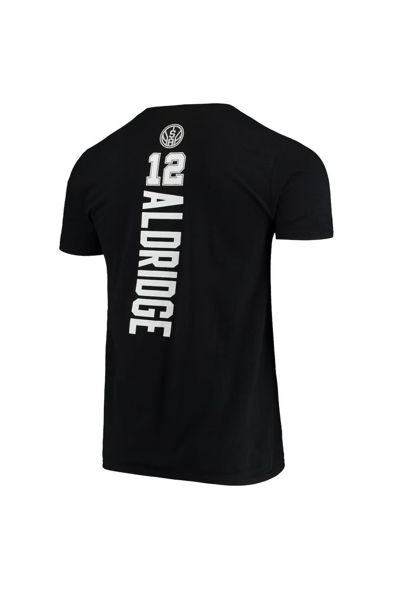 Men's Fanatics Branded LaMarcus Aldridge Black San Antonio Spurs Team Playmaker Name & Number T-Shirt, Alternate, color, Black