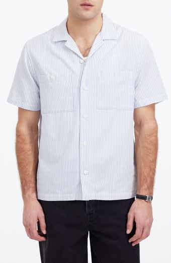 Madewell Stripe Twill Camp Shirt