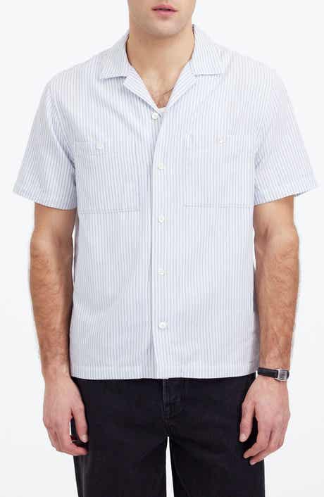 Madewell Stripe Twill Camp Shirt