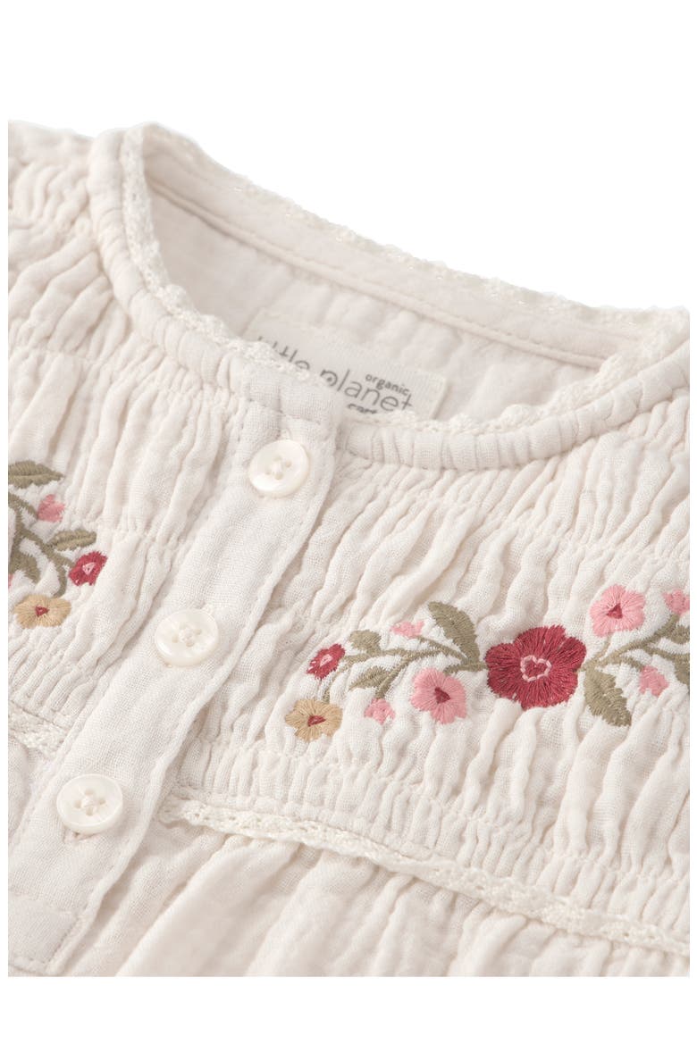 Kids' Organic Cotton Gauze Top, Alternate, color, CREAM FLORAL