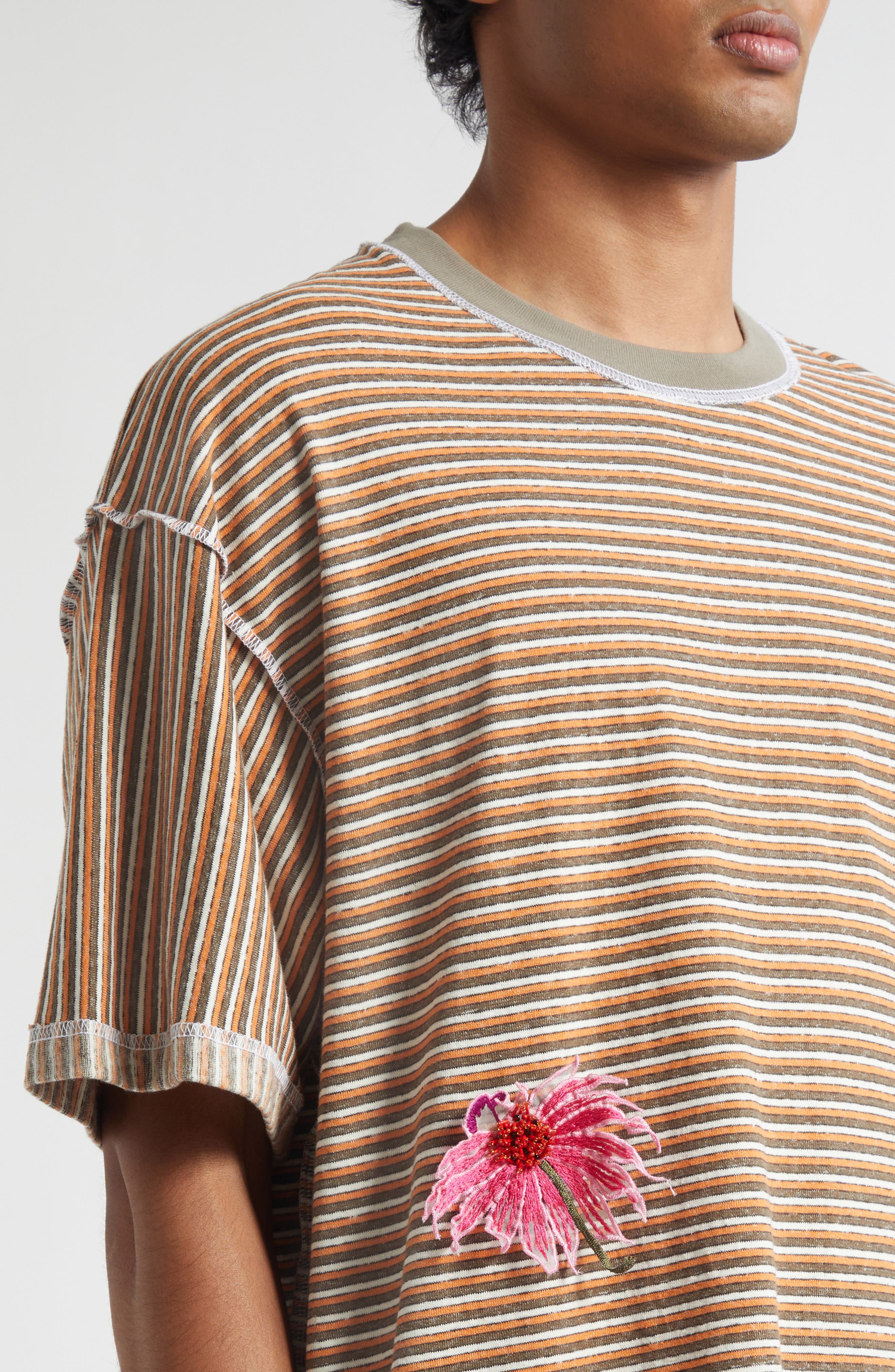 トップス Song for the Mute Applique Gym TeeWashed SONG FOR THE MUTE Flower Appliqué Gym T-Shirt (Men) | Nordstrom