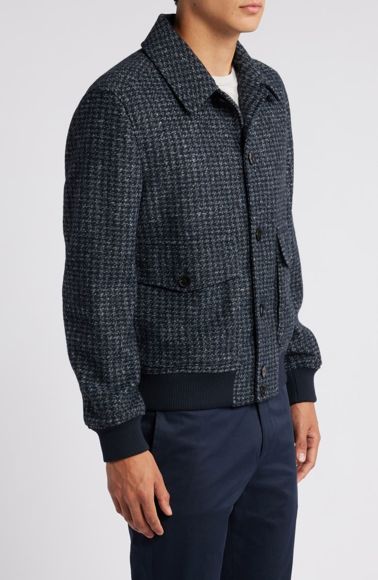 Reiss Packer Tweed Button-Up Jacket, Alternate, color, 