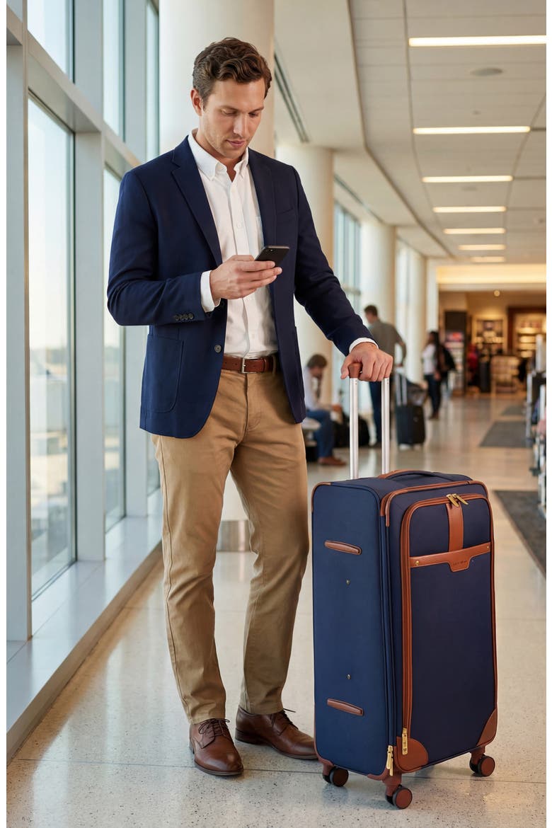 Mason 28-Inch Spinner Luggage, Alternate, color, NAVY