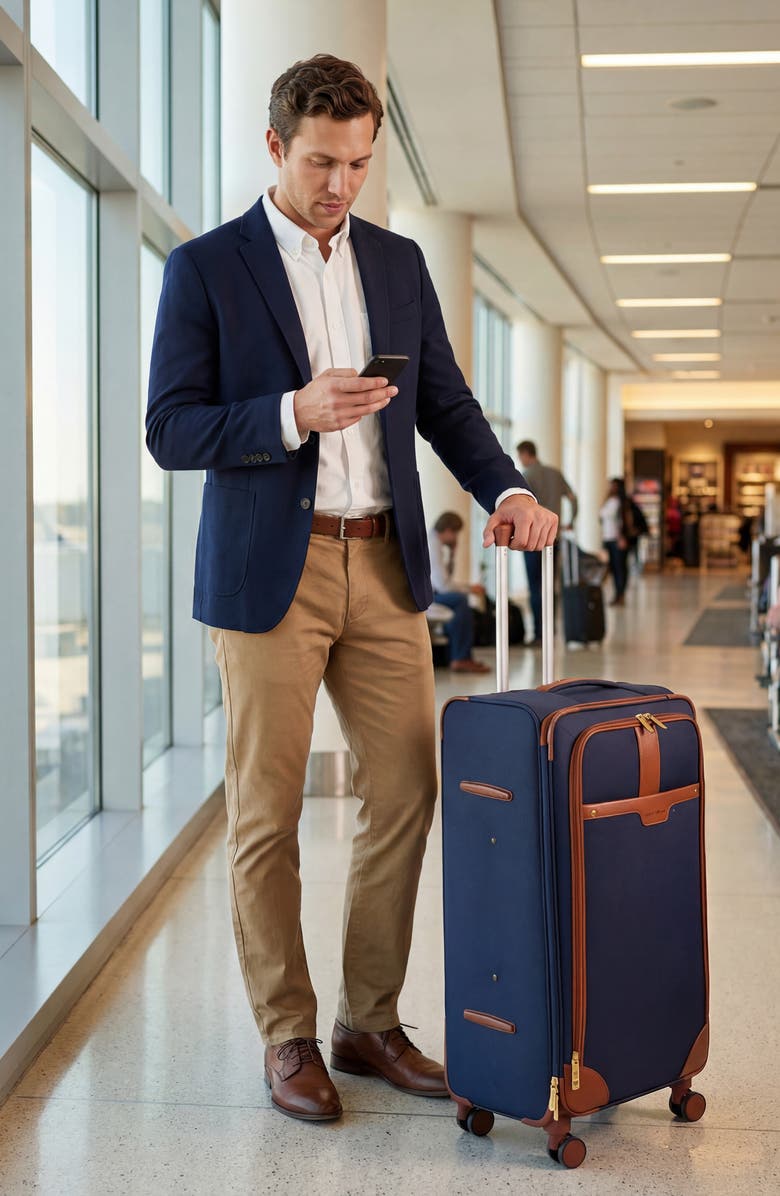 Lucky Brand Mason 28-Inch Spinner Luggage, Alternate, color, Navy