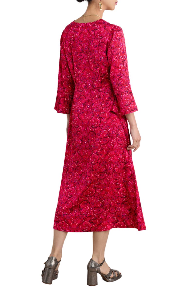 Seasalt Cornwall Starry Night Satin Empire Waist Dress, Alternate, color, 