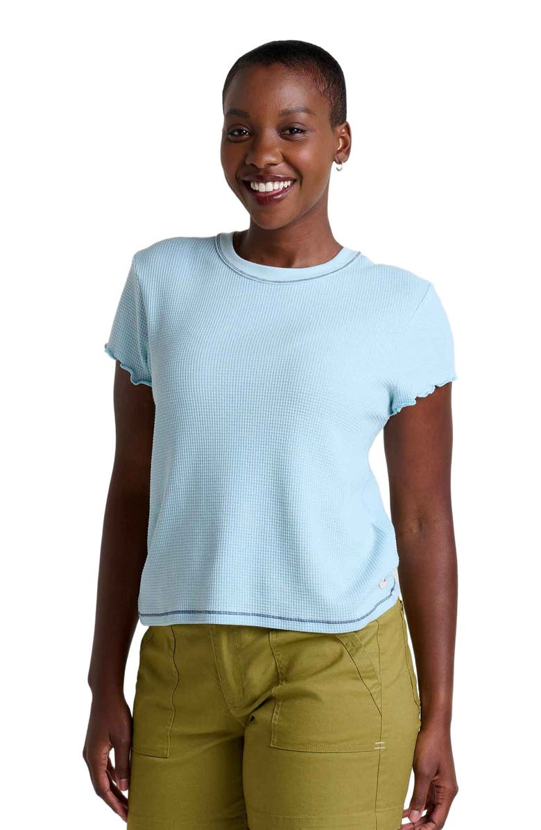 Toad & Co Foothill Short Sleeve Baby Tee, Main, color, Skyway