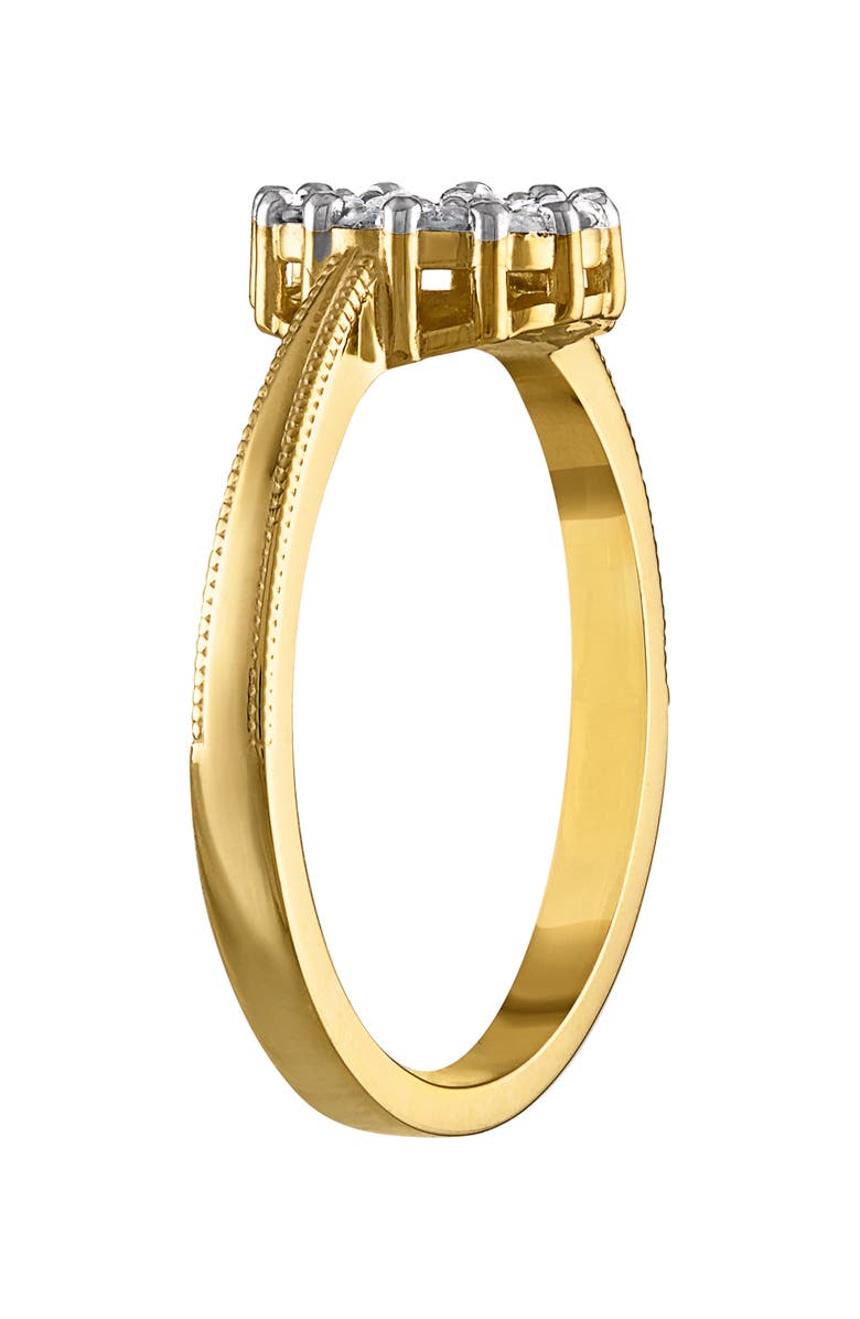 FZN 14K Gold Plated Sterling Silver Diamond Ring - 0.285ct., Alternate, color, Yellow