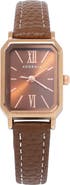 Adornia Lisbon Faux Leather Strap Watch, 26mm x 20mm