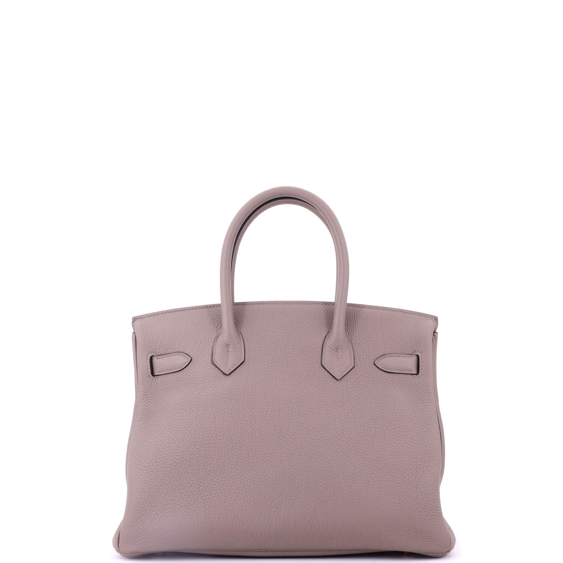 Pre-Owned Hermes Birkin Handbag Grey Togo with Gold Hardware 30, Alternate, color, 