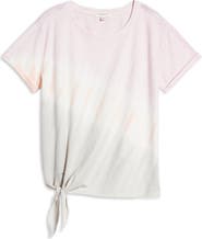 beachlunchlounge French Terry Side Tie T-Shirt