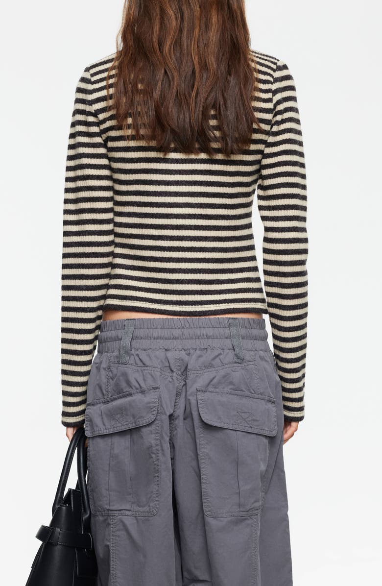 LIONESS Apex Knit Jacket, Alternate, color, Slate Stripe