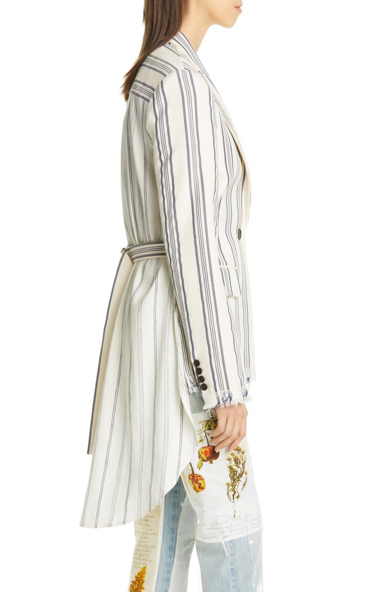 MONSE Shirt Back High/Low Blazer, Alternate, color,