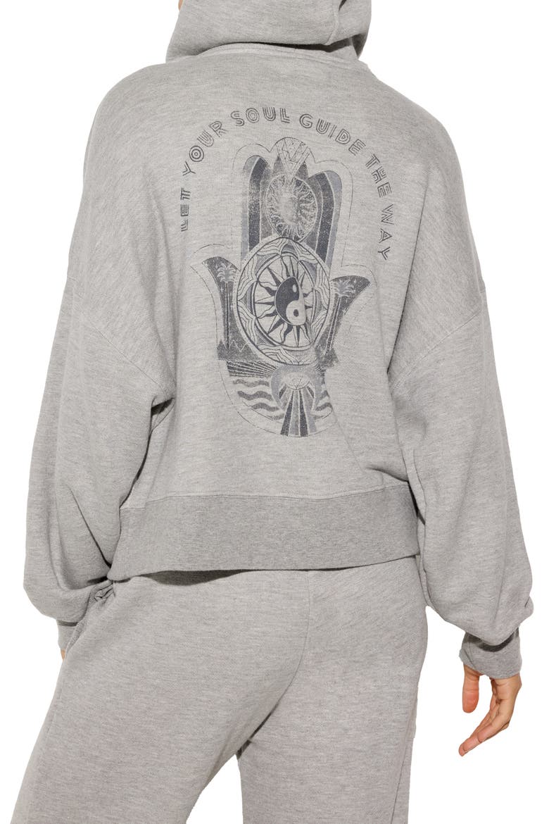 Soul Guide Muse Zip Hoodie, Alternate, color, LIGHT HEATHER GREY