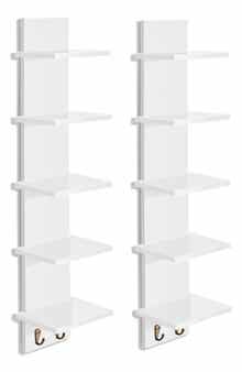Set of 2 5-Tier Wall Shelves