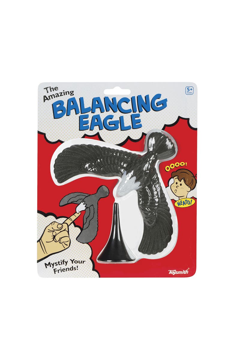 Toysmith Magic Party Trick 7" Balancing Eagle, Main, color, Multicolored