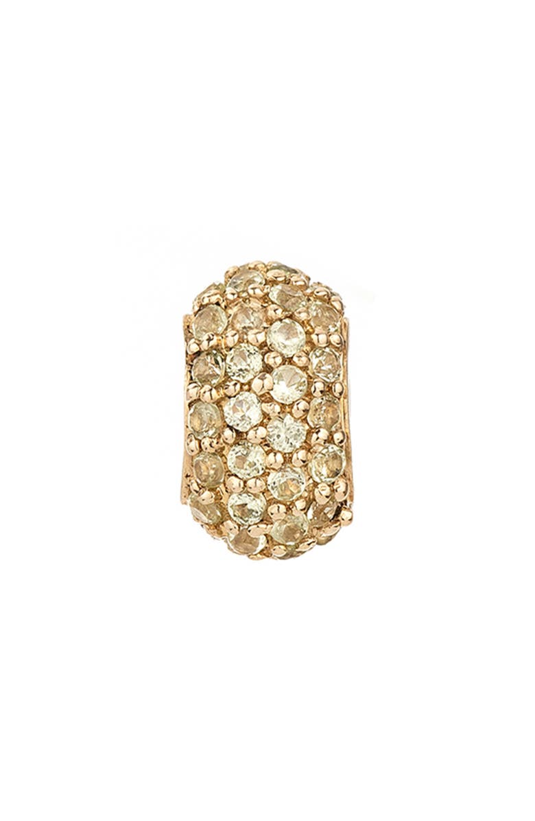 Adina Reyter Pavé Peridot Wide Bead Charm, Main, color, 