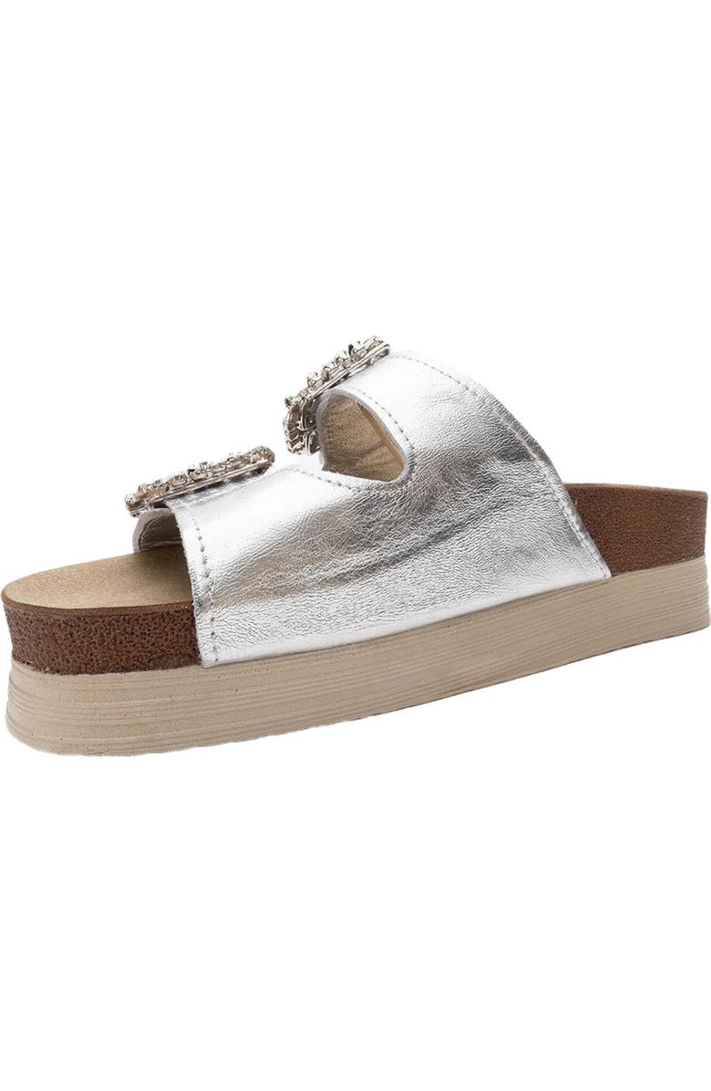 Forever & Always Shoes Polacca Leather Slide Sandal, Alternate, color,