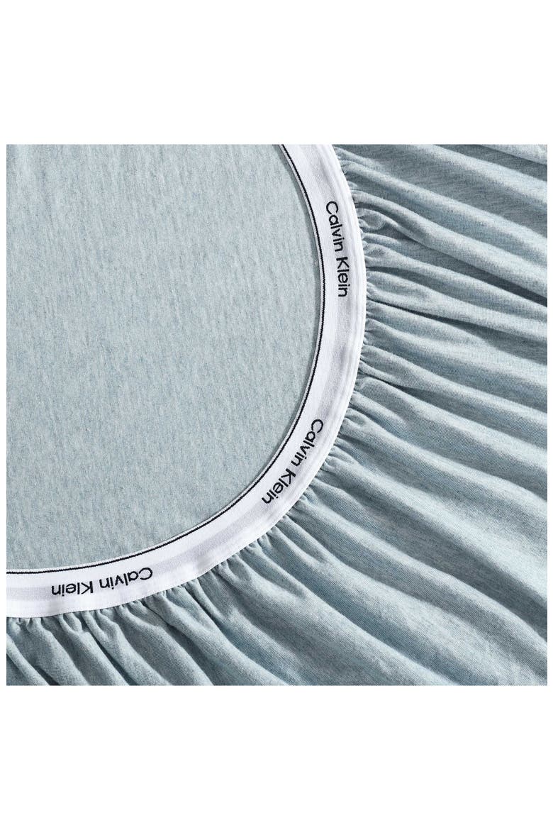 Modern Mélange Cotton Blend Sheet Set, Alternate, color, PASTEL BLUE