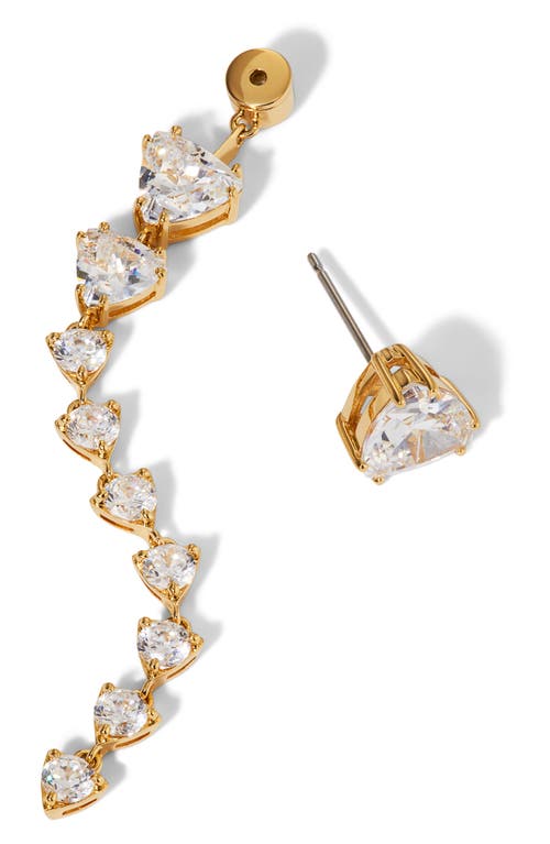 NADRI NADRI LUXOR FRONT/BACK LINEAR DROP EARRINGS