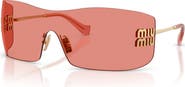 Miu Miu 144mm Oversize Shield Sunglasses