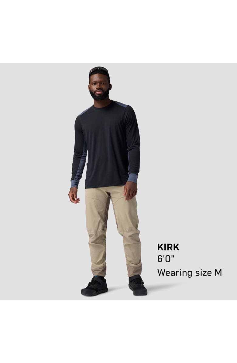 Backcountry Slickrock Drirelease Long-Sleeve Tech T-Shirt - Men's, Alternate, color, Black/Turbulence