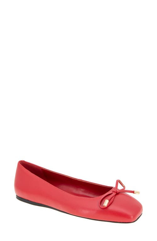 Bcbg Hartly Cap Toe Ballet Flat In Red